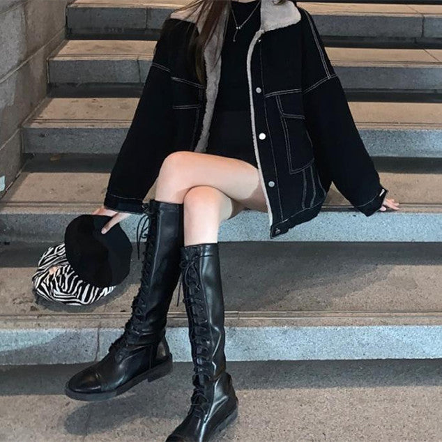 Women’s Loose Cotton Padded Jacket | Korean Casual Warm Outerwear