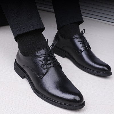Men’s Pointed-Toe Leather Dress Shoes | Formal