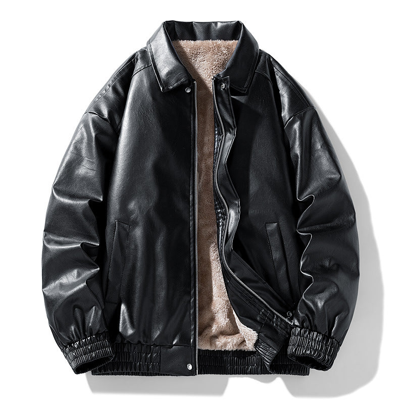 Men's Retro Leather Jacket | Warm Winter Coat