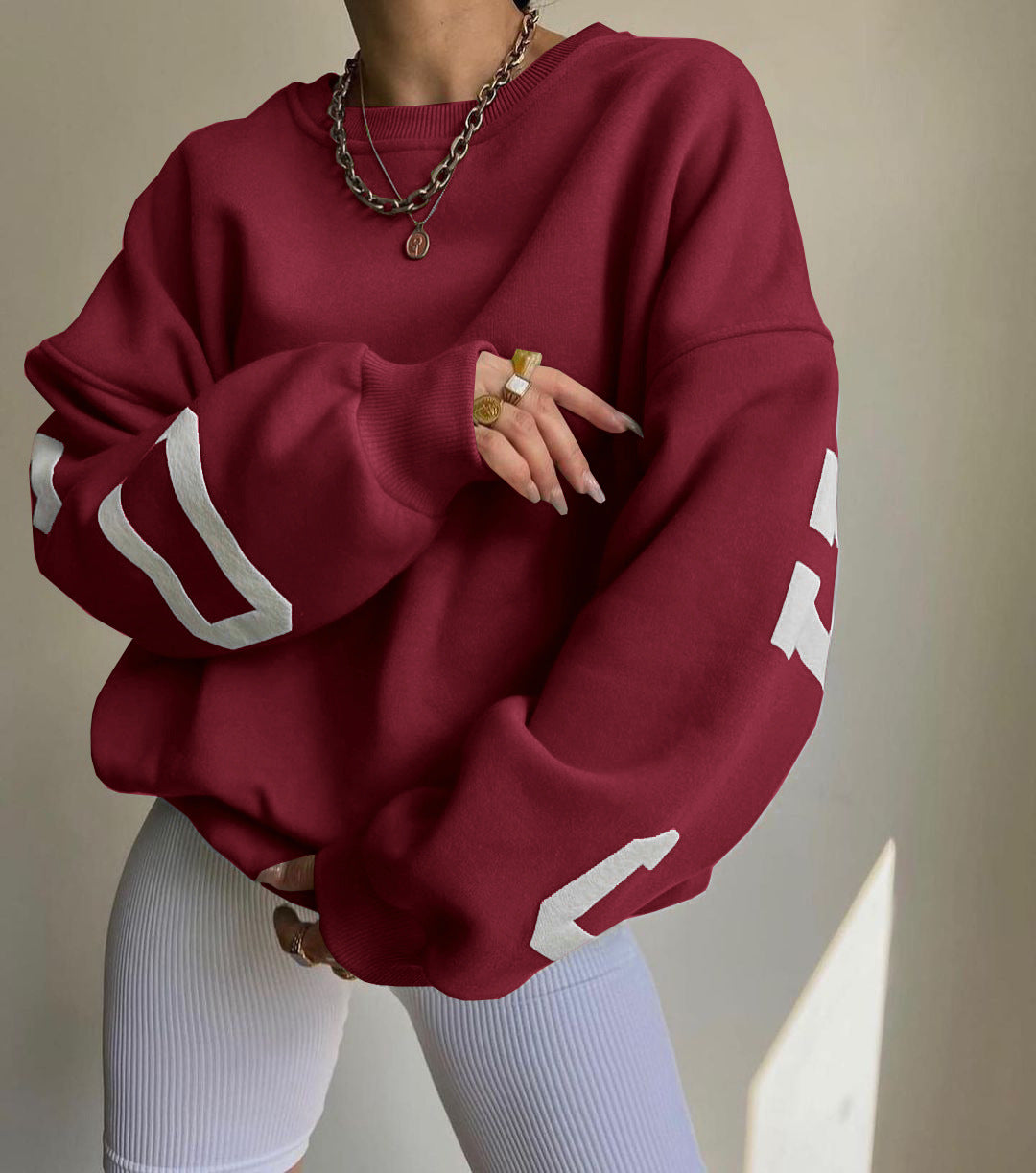 Women's Printed Thick Sweatshirt | Casual Graphic Top