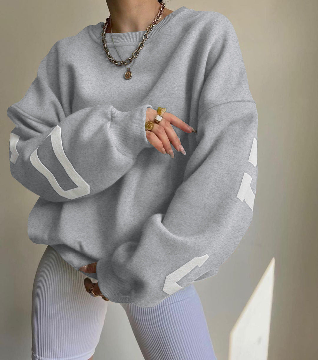 Women's Printed Thick Sweatshirt | Casual Graphic Top