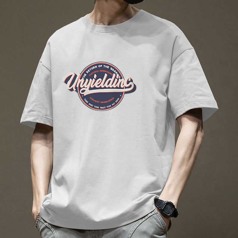 Men's Cotton Loose Fit T-Shirt | Casual Round Neck Top