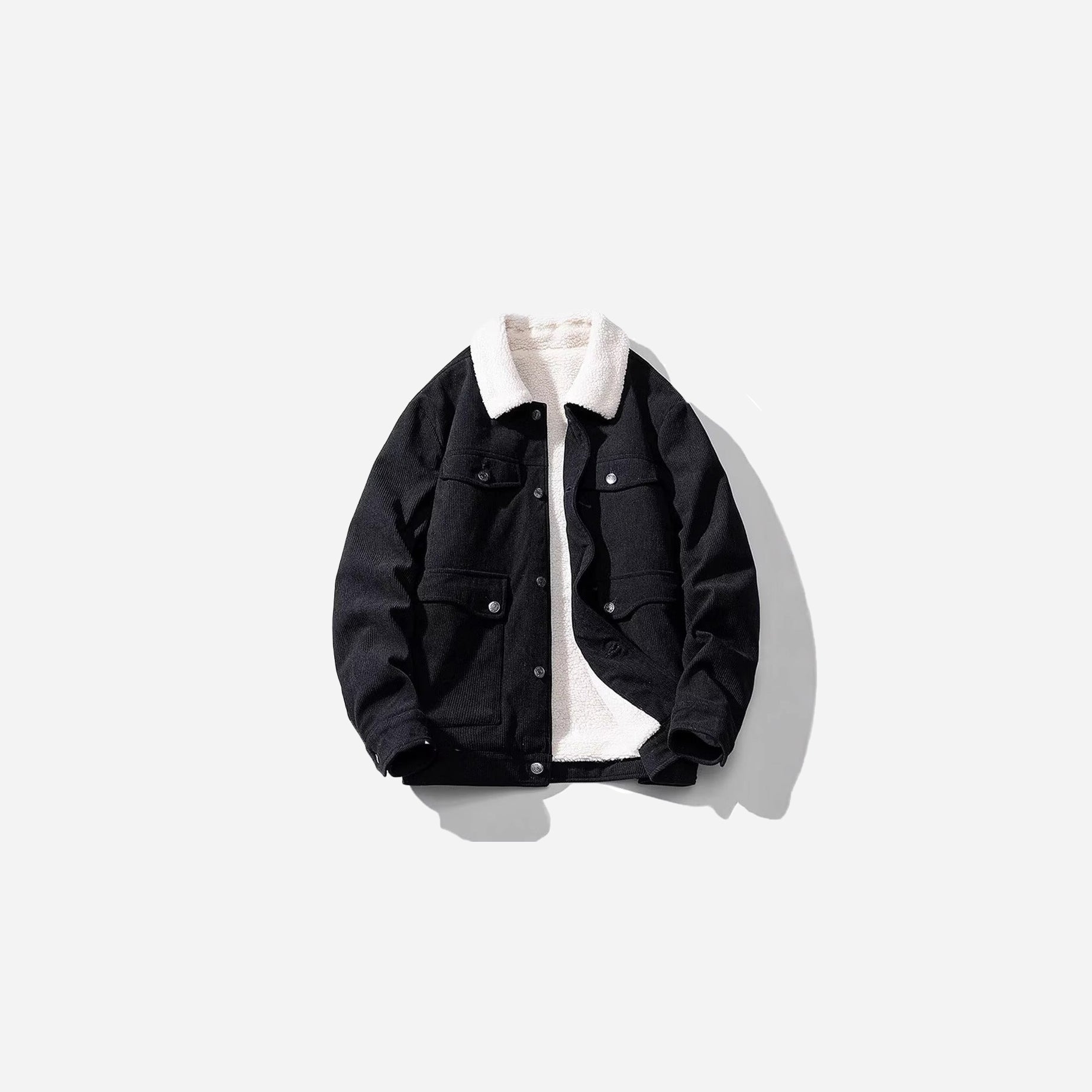 Men’s Fleece-Lined Corduroy Coat | Winter Jacket