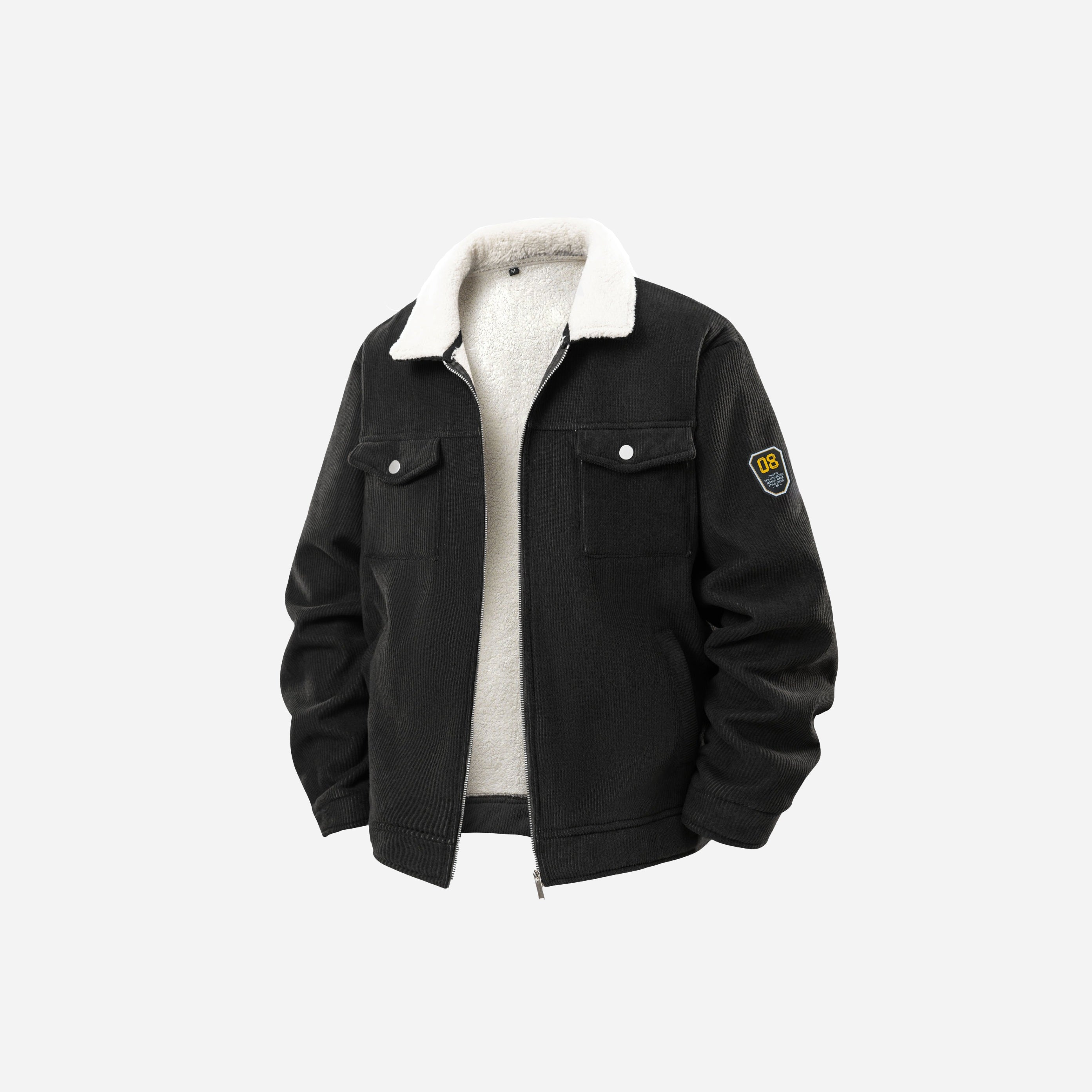 Men’s Fleece-Lined Workwear Jacket | Casual Winter Coat