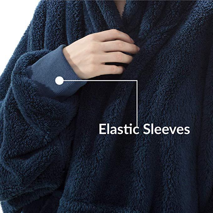 Oversized Blanket Hoodie | Fleece Wearable Sweatshirt