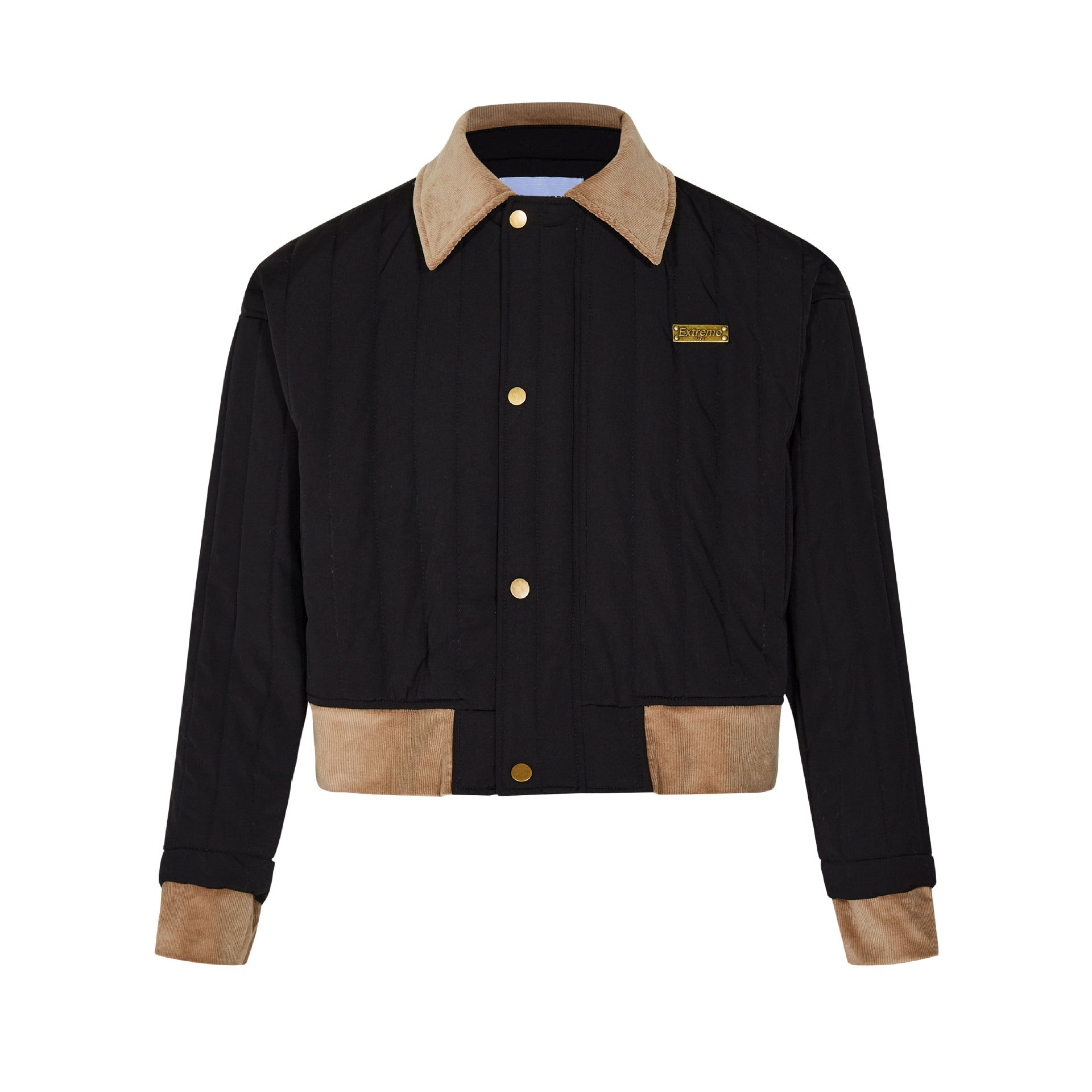 Women's Colorblock Cotton Jacket | Casual Contrast Coat