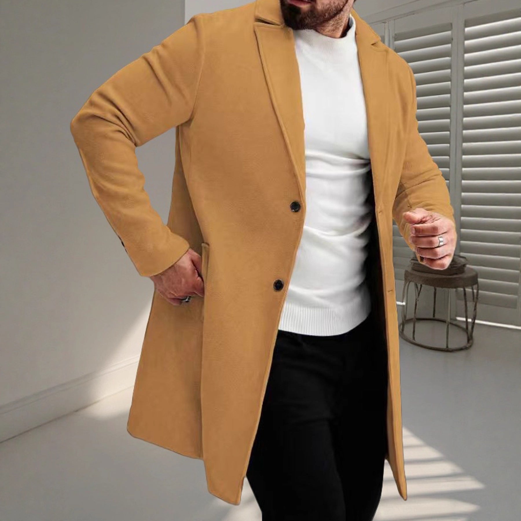 Men’s Classic Trench Coat | Versatile Outerwear