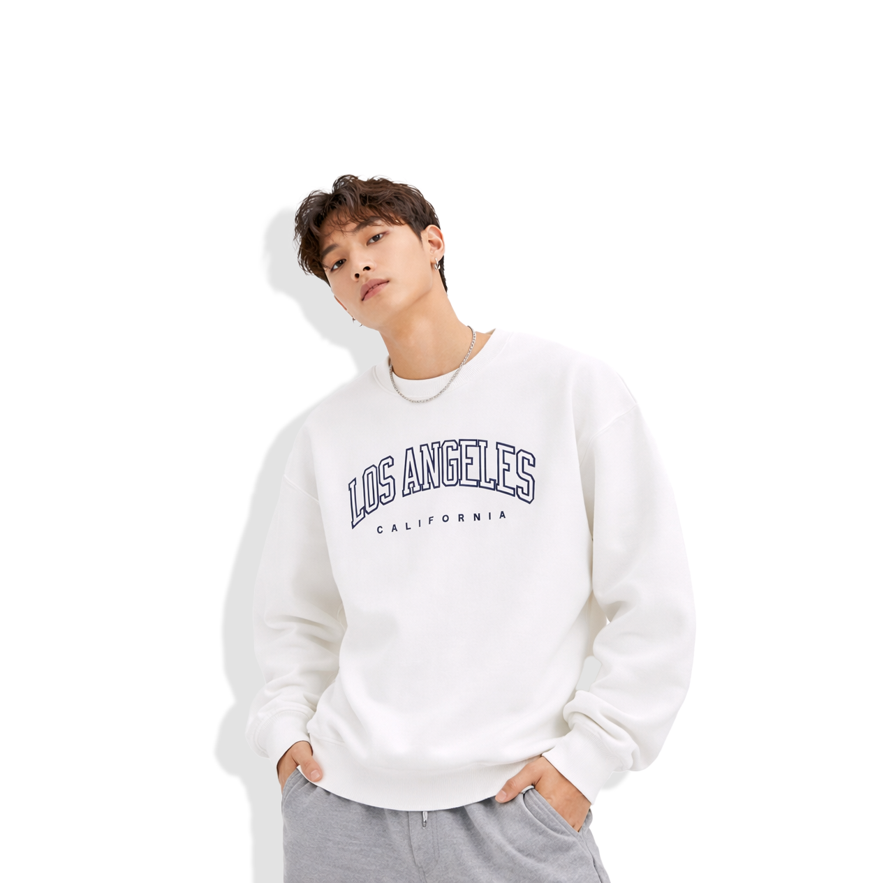 Men’s Typography Crewneck Sweatshirt | Casual Streetwear Pullover