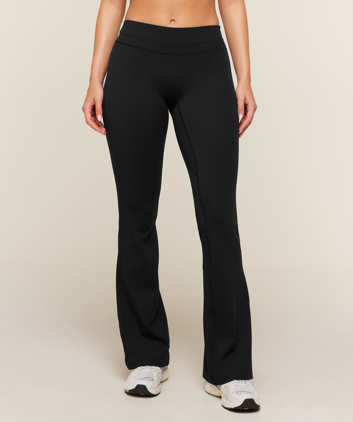Whitney Mid-Rise Mini Flares Regular - Black product image