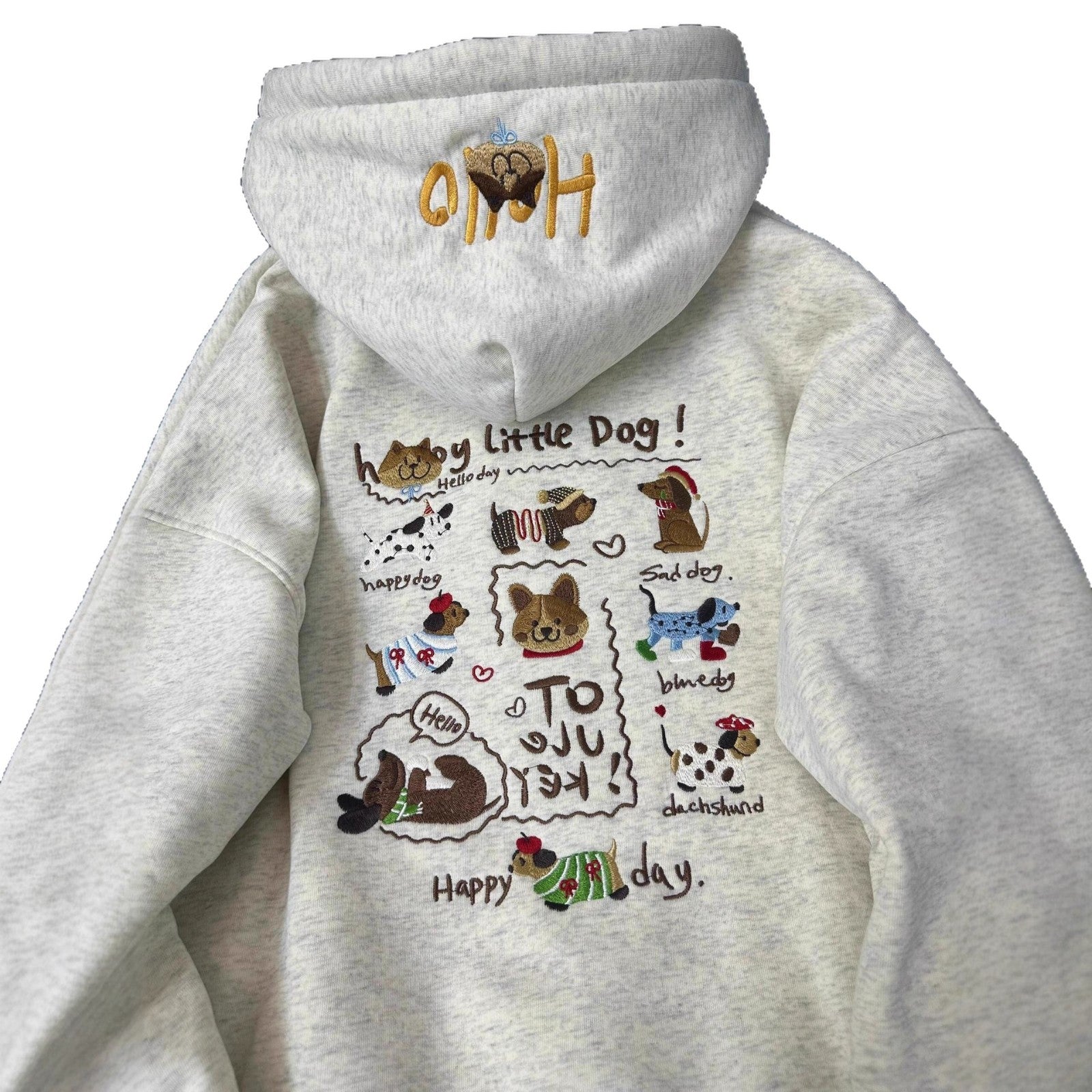 Women's Dachshund Embroidered Hoodie | Cute Dog Graphic Sweatshirt