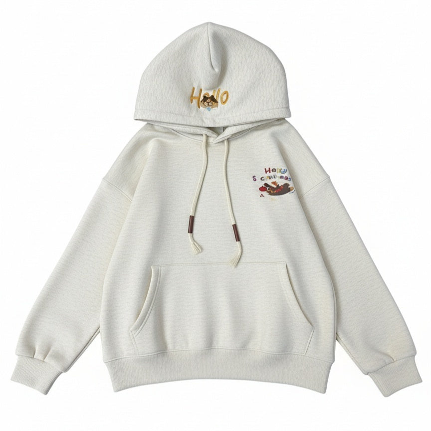 Women's Dachshund Embroidered Hoodie | Cute Dog Graphic Sweatshirt
