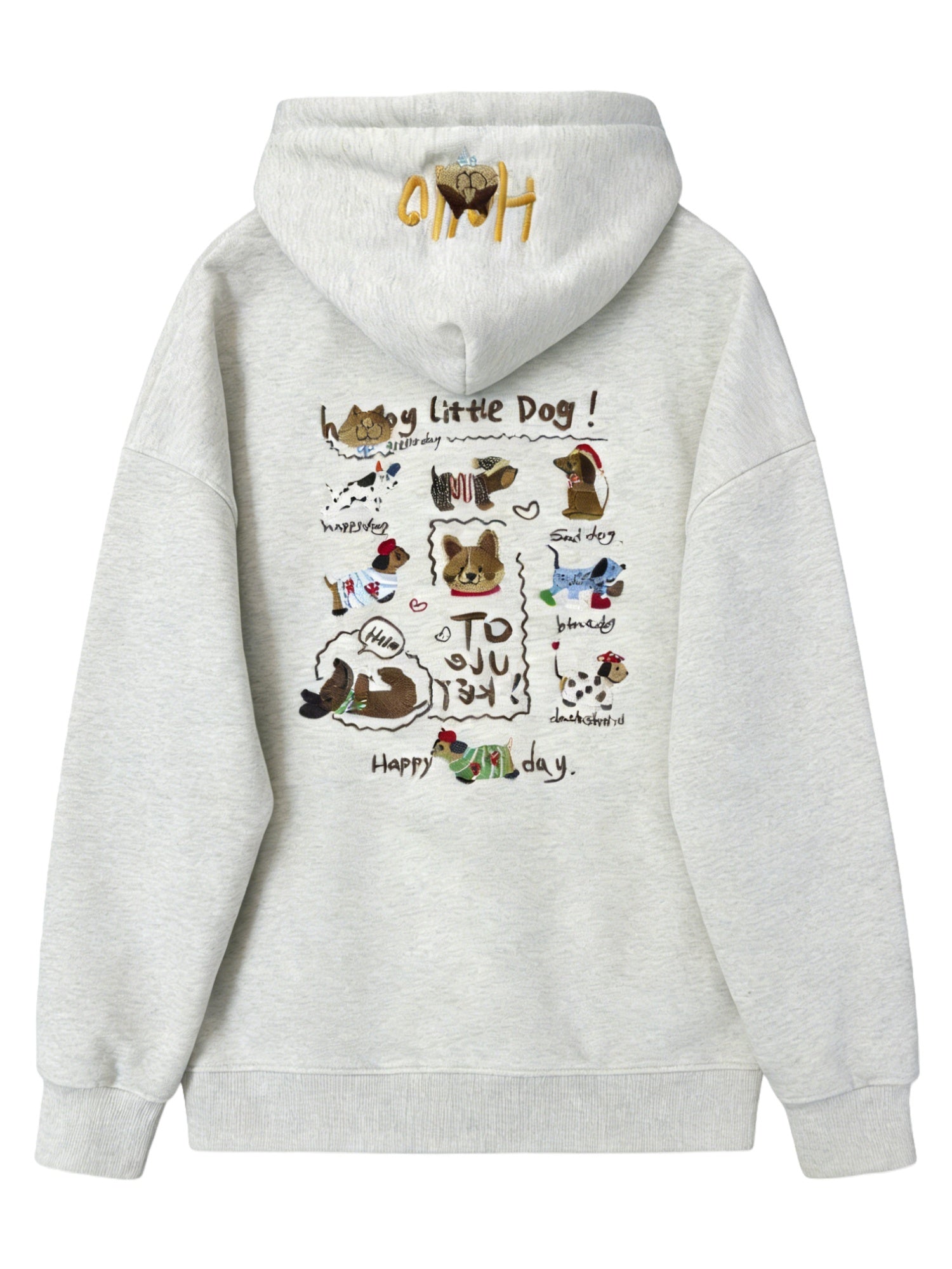 Women's Dachshund Embroidered Hoodie | Cute Dog Graphic Sweatshirt