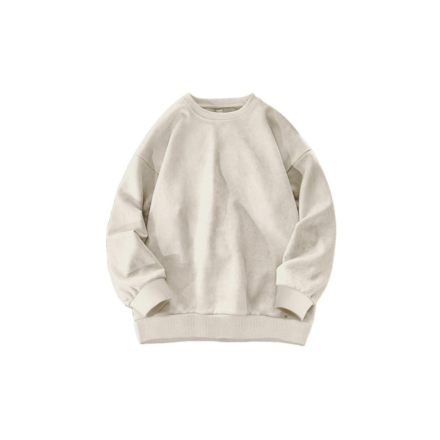 Men's Suede Fleece Hoodie | Solid Casual Pullover