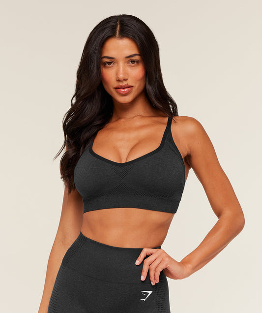 Vital Sports Bra - Black Marl product image